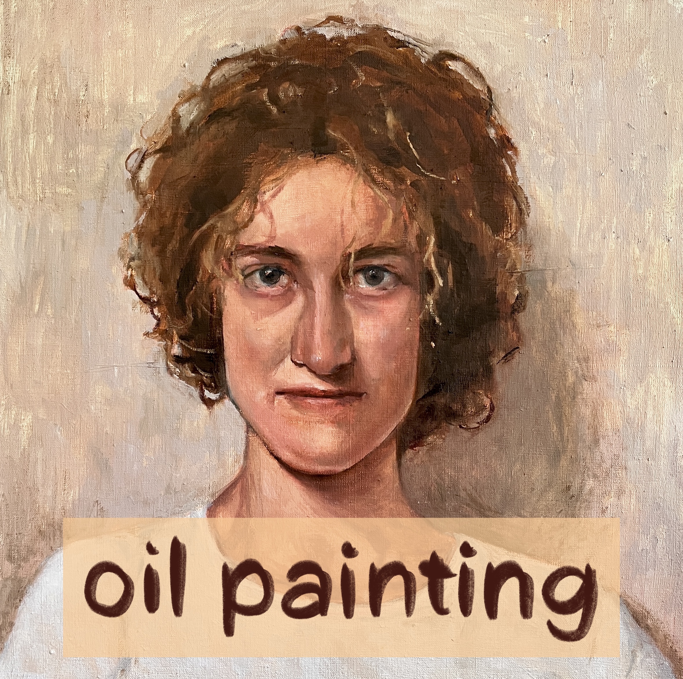 example of a portrait in oil paint